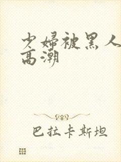 少妇被黑人操到高潮