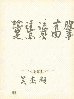 阴道流有腥臭味是怎么回事