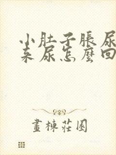 小肚子胀尿不出来尿怎么回事