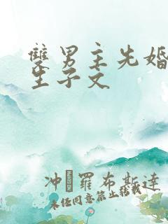 双男主先婚后爱生子文