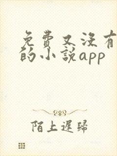 免费又没有广告的小说app