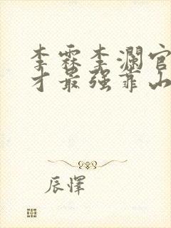 李霖李澜官场奇才最强靠山竟是我自己小说