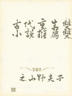 古代重生双男主小说推荐双男主