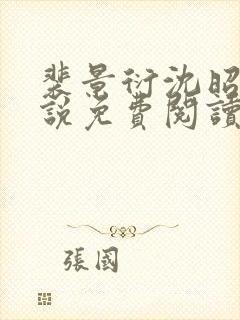 裴景衍沈昭音小说免费阅读最新章节