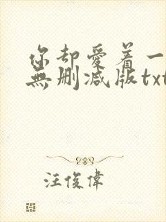 你却爱着一个他无删减版txt