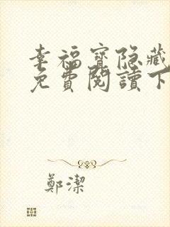 幸福宝隐藏小说免费阅读下载