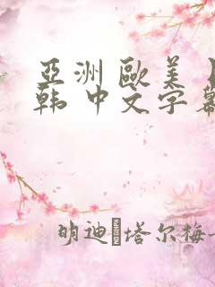 亚洲 欧美 日韩 中文字幕