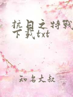 抗日之特战兵王下载txt