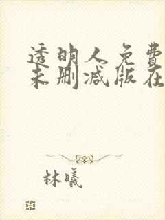 透明人免费完整未删减版在线观看