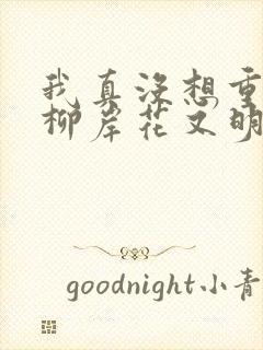 我真没想重生啊柳岸花又明正版小说