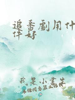 追番剧用什么软件好