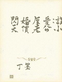 闪婚厚爱:误惹天价老公小说