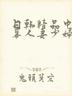 日韩精品中文字幕人妻少妇