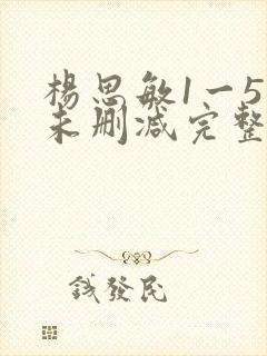 杨思敏1一5集未删减完整