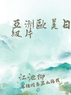 亚洲欧美日韩一级片