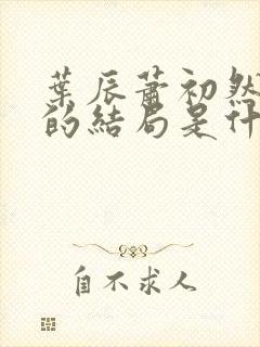 叶辰萧初然最后的结局是什么