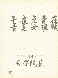 午夜免费在线观看美女视频