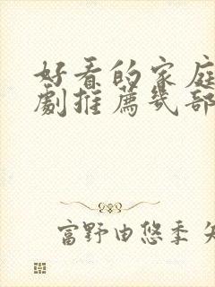 好看的家庭电视剧推荐几部