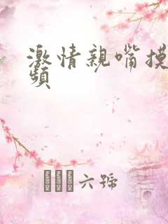 激情亲嘴摸胸视频