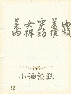 美女穿着内衣和内裤的视频