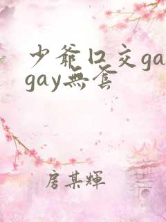 少爷囗交gaygay无套