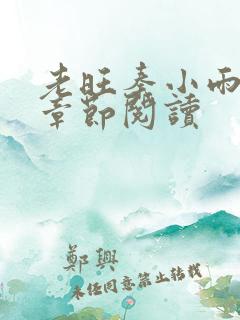 老旺秦小雨最新章节阅读