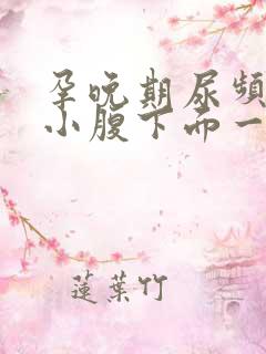 孕晚期尿频感觉小腹下面一直有尿意