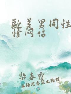 欧美男同性恋激情网站