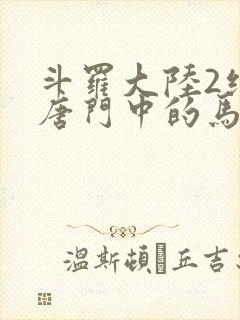 斗罗大陆2绝世唐门中的马小桃