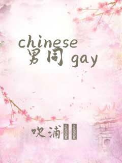 chinese 男同 gay