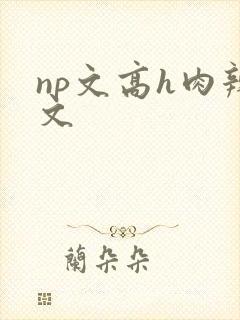 np文高h肉辣文