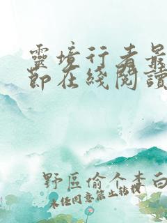 灵境行者最新章节在线阅读