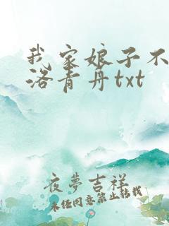 我家娘子不对劲洛青舟txt