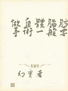 做自体脂肪丰胸手术一般要多少钱