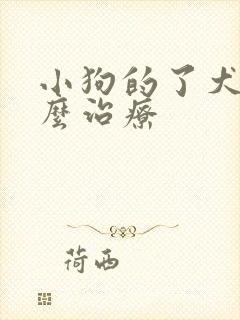 小狗的了犬瘟怎么治疗