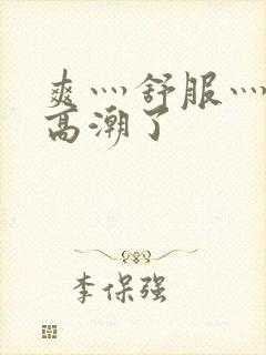 爽灬舒服灬快灬高潮了