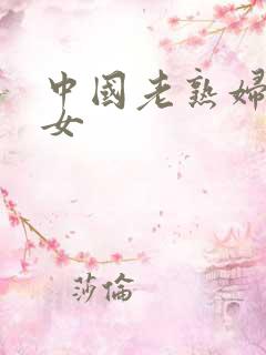 中国老熟妇老熟女