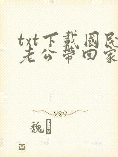 txt下载国民老公带回家