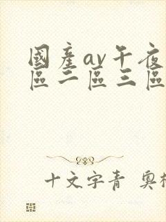 国产av午夜一区二区三区