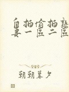 自拍偷拍熟女人妻一区二区三区