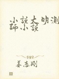 小说大明测字天师小说