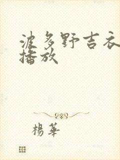 波多野吉衣电影播放