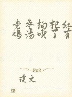 党参枸杞红枣炖鸡汤吃了有什么好处