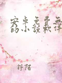 安卓免费无广告的小说软件