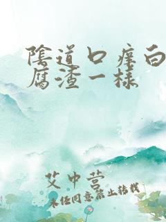 阴道口痒白带豆腐渣一样