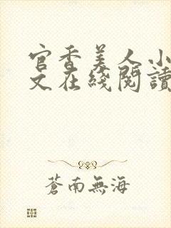 官香美人小说全文在线阅读无弹窗