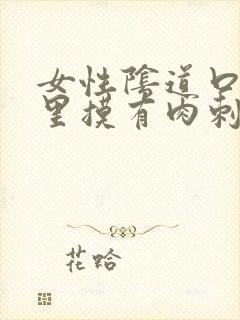 女性阴道口内往里摸有肉刺