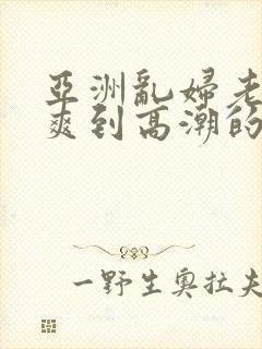 亚洲乱妇老熟女爽到高潮的片