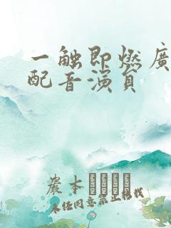 一触即燃广播剧配音演员