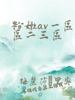 粉嫩av一区二区二三区